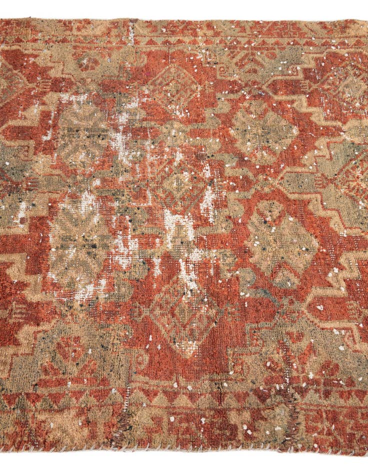 Detail image of  4' x 7' 6  Hand Knotted Ultra Vintage Persian Wool Rug