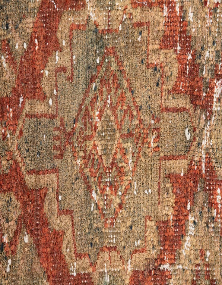 Detail image of  4' x 7' 6  Hand Knotted Ultra Vintage Persian Wool Rug