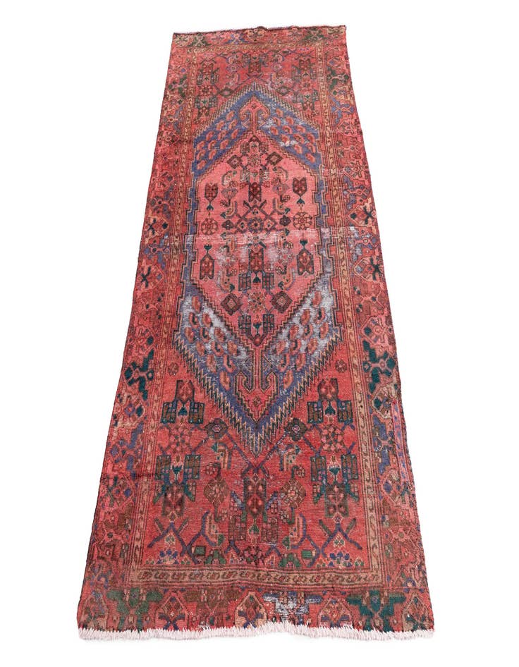 Detail image of  4' x 6' 10  Hand Knotted Ultra Vintage Persian Wool Rug