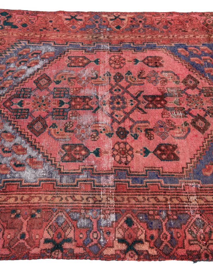 Detail image of  4' x 6' 10  Hand Knotted Ultra Vintage Persian Wool Rug
