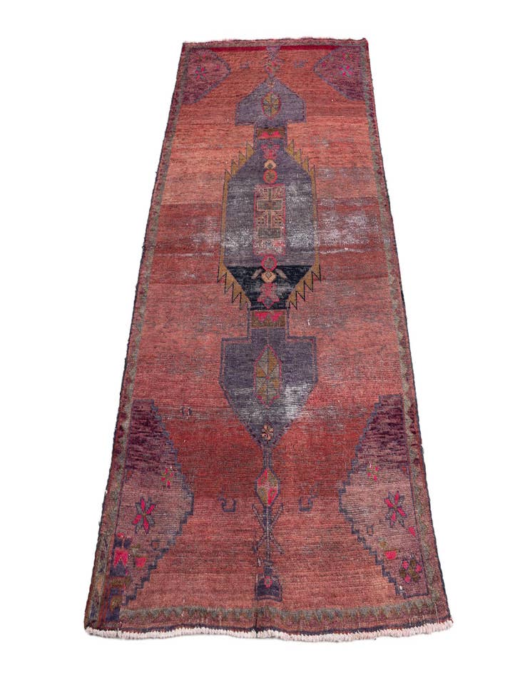 Detail image of  4' 1 x 6' 6  Hand Knotted Ultra Vintage Persian Wool Rug