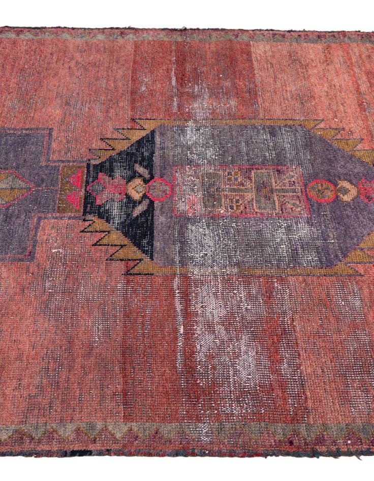 Detail image of  4' 1 x 6' 6  Hand Knotted Ultra Vintage Persian Wool Rug