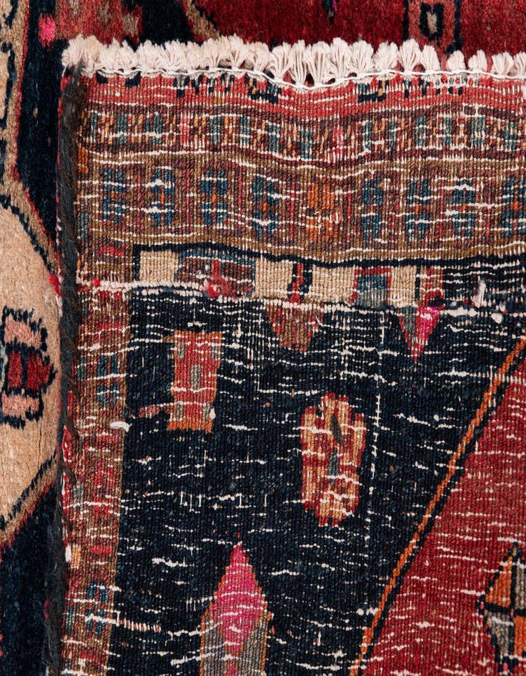 Detail image of 3' 7 x 6' 1 Hand Knotted Ultra Vintage Persian Wool Rug