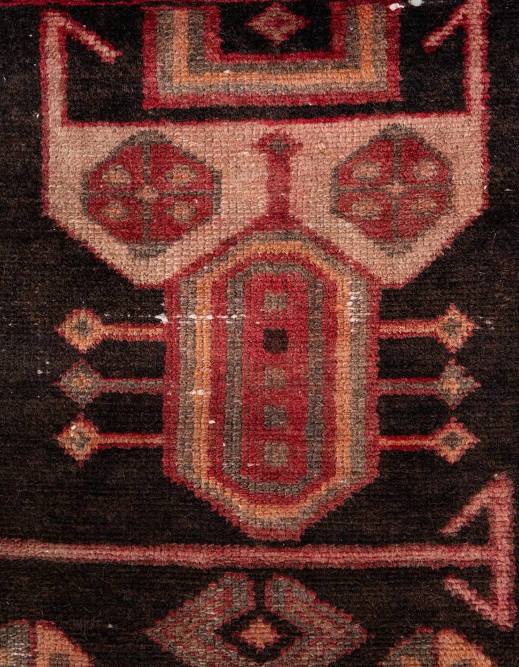 Detail image of  4' 3 x 7' 1  Hand Knotted Ultra Vintage Persian Wool Rug