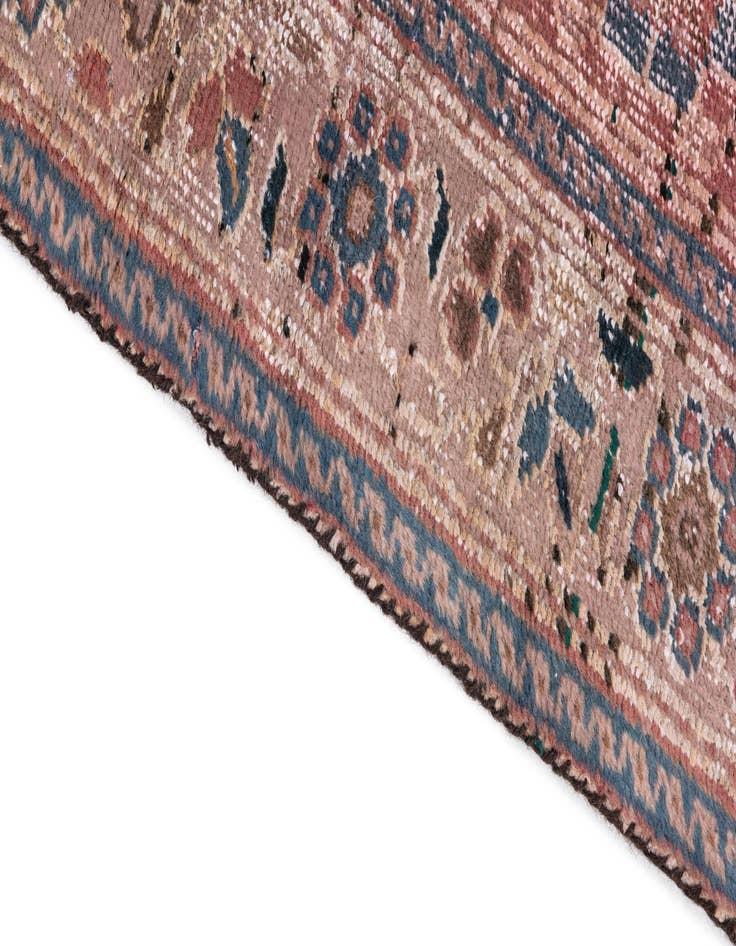Detail image of  4' 2 x 6' 2  Hand Knotted Ultra Vintage Persian Wool Rug