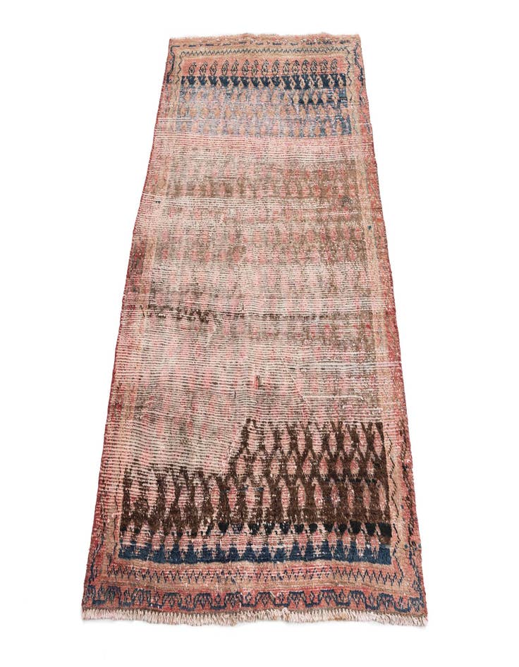 Detail image of  3' 6 x 5' 4  Hand Knotted Ultra Vintage Persian Wool Rug