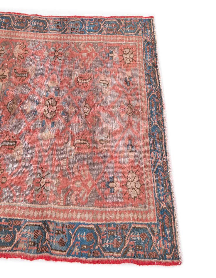 Detail image of  3' 6 x 4' 9  Hand Knotted Ultra Vintage Persian Wool Rug