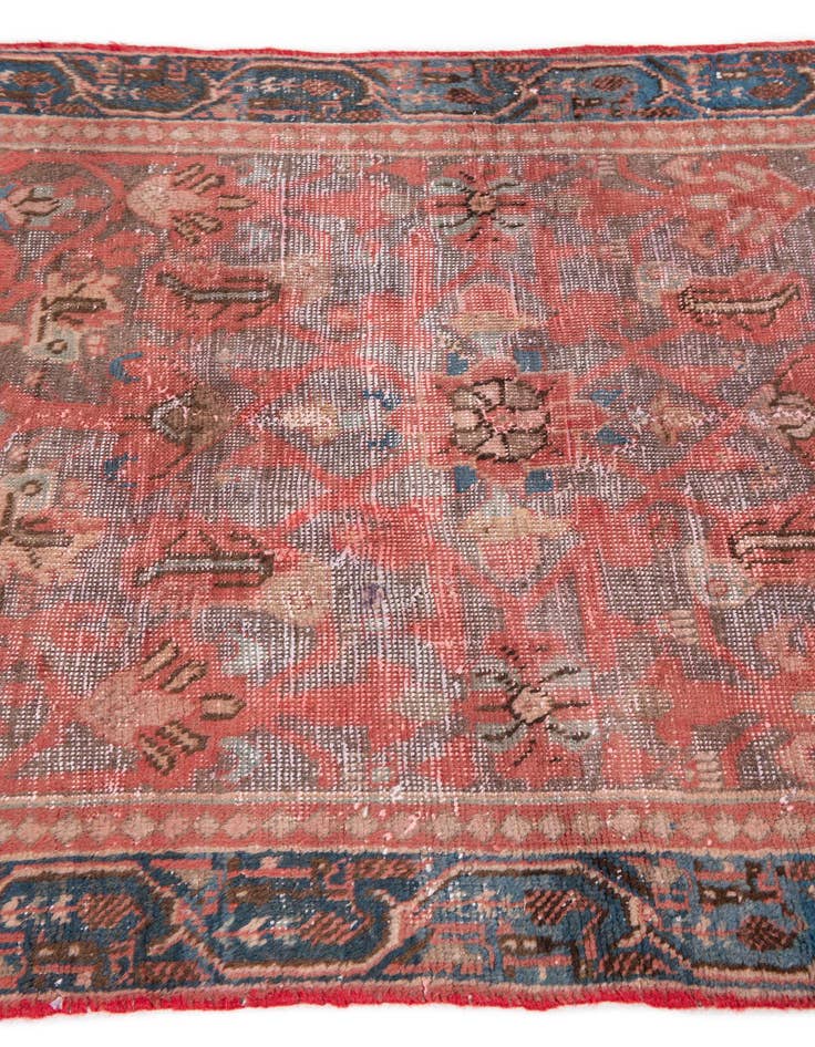 Detail image of  3' 6 x 4' 9  Hand Knotted Ultra Vintage Persian Wool Rug