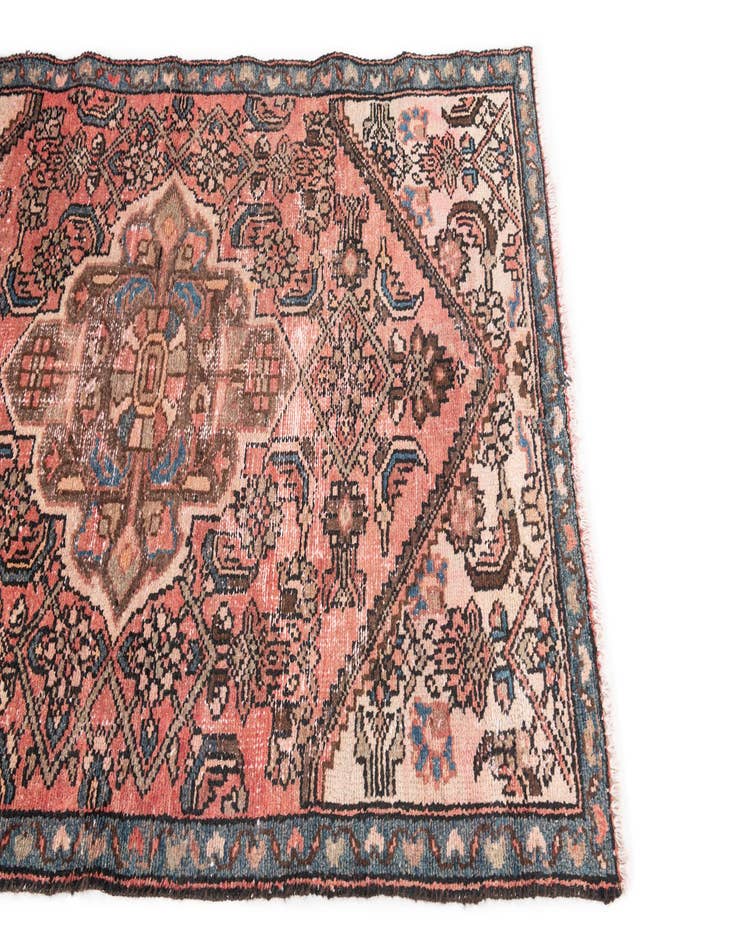 Detail image of  3' 2 x 5' 3  Hand Knotted Ultra Vintage Persian Wool Rug