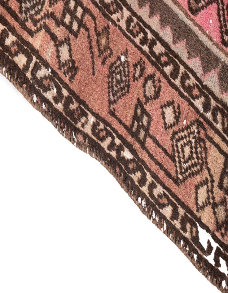 Detail image of  3' 2 x 6'  Hand Knotted Ultra Vintage Persian Wool Rug