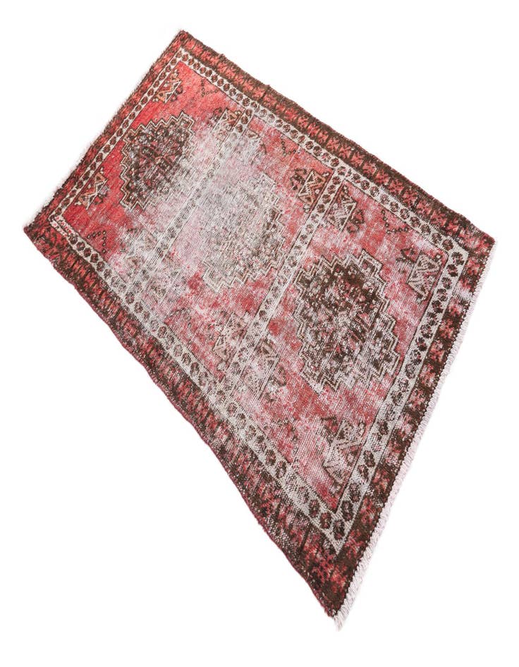 Detail image of  3' 2 x 5' 3  Hand Knotted Ultra Vintage Persian Wool Rug