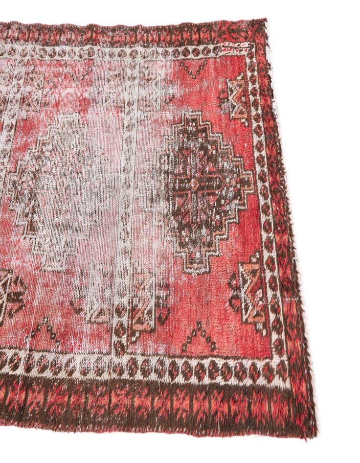 Detail image of  3' 2 x 5' 3  Hand Knotted Ultra Vintage Persian Wool Rug