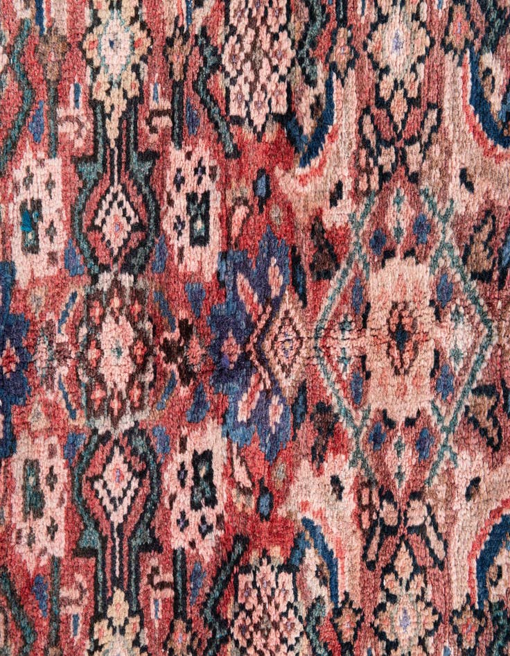 Detail image of  4' x 5' 2  Hand Knotted Ultra Vintage Persian Wool Rug