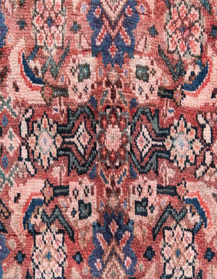Detail image of  4' x 5' 2  Hand Knotted Ultra Vintage Persian Wool Rug