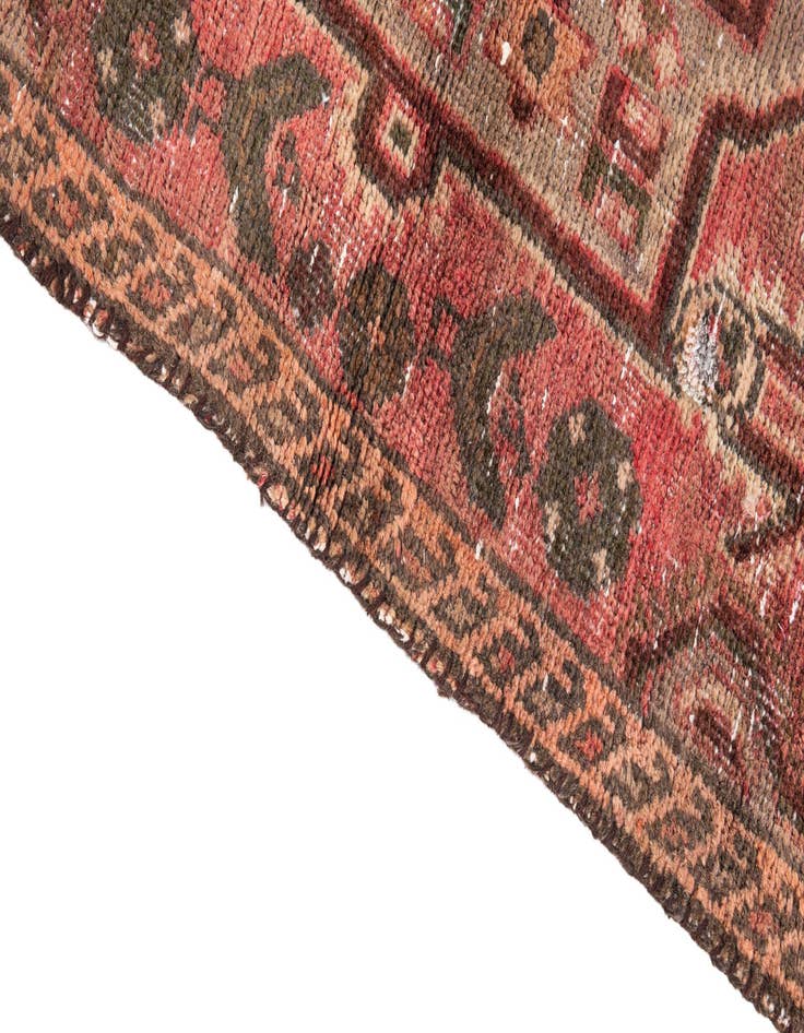 Detail image of  3' 1 x 5' 2  Hand Knotted Ultra Vintage Persian Wool Rug