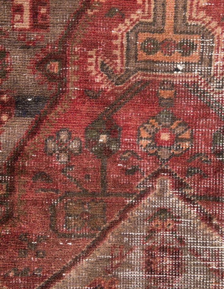 Detail image of  3' 1 x 5' 2  Hand Knotted Ultra Vintage Persian Wool Rug