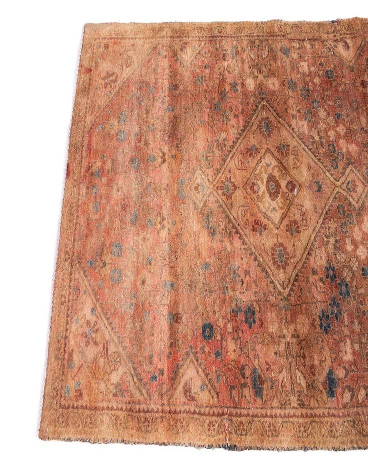 Detail image of  3' 4 x 5' 9  Hand Knotted Ultra Vintage Persian Wool Rug