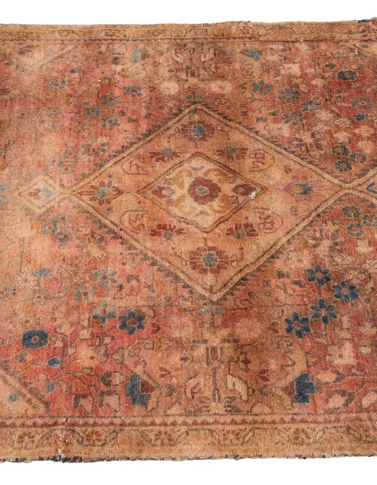 Detail image of  3' 4 x 5' 9  Hand Knotted Ultra Vintage Persian Wool Rug