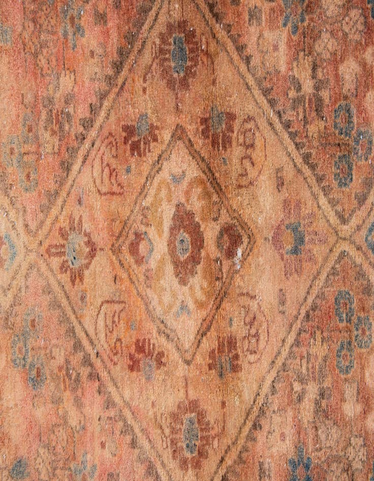 Detail image of  3' 4 x 5' 9  Hand Knotted Ultra Vintage Persian Wool Rug