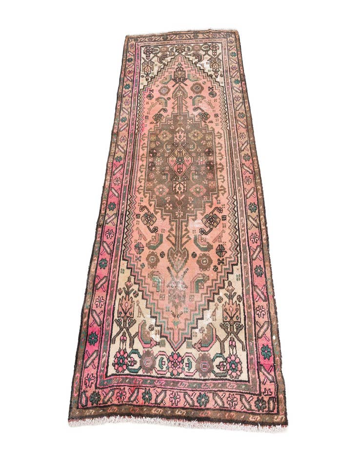 Detail image of  3' 3 x 6' 4  Hand Knotted Ultra Vintage Persian Wool Rug