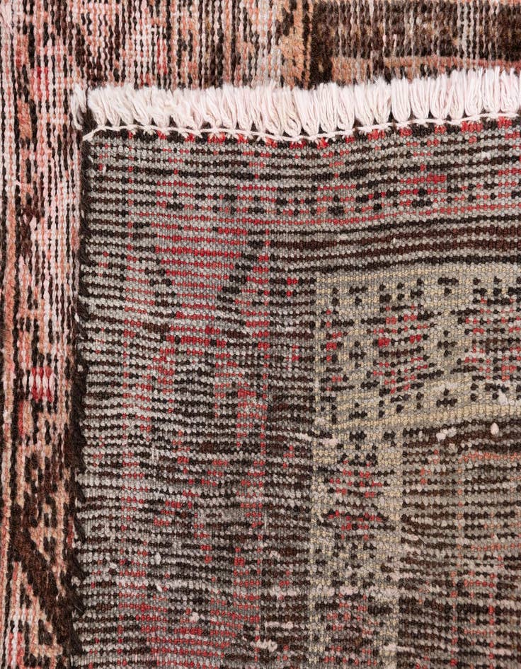 Detail image of  3' 2 x 6'  Hand Knotted Ultra Vintage Persian Wool Rug