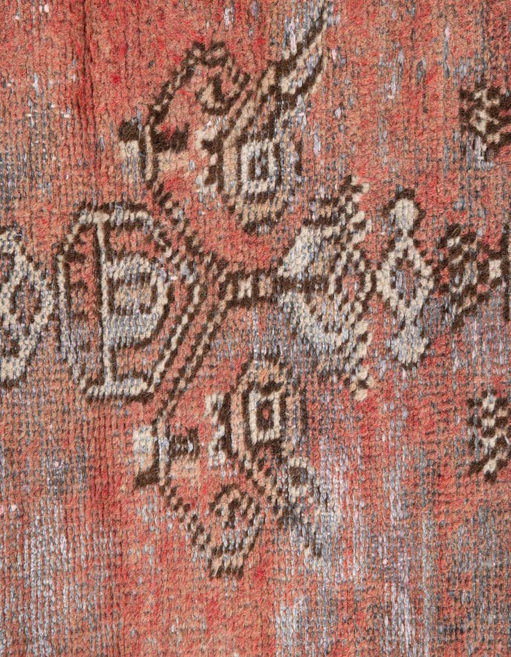 Detail image of  3' 8 x 6'  Hand Knotted Ultra Vintage Persian Wool Rug