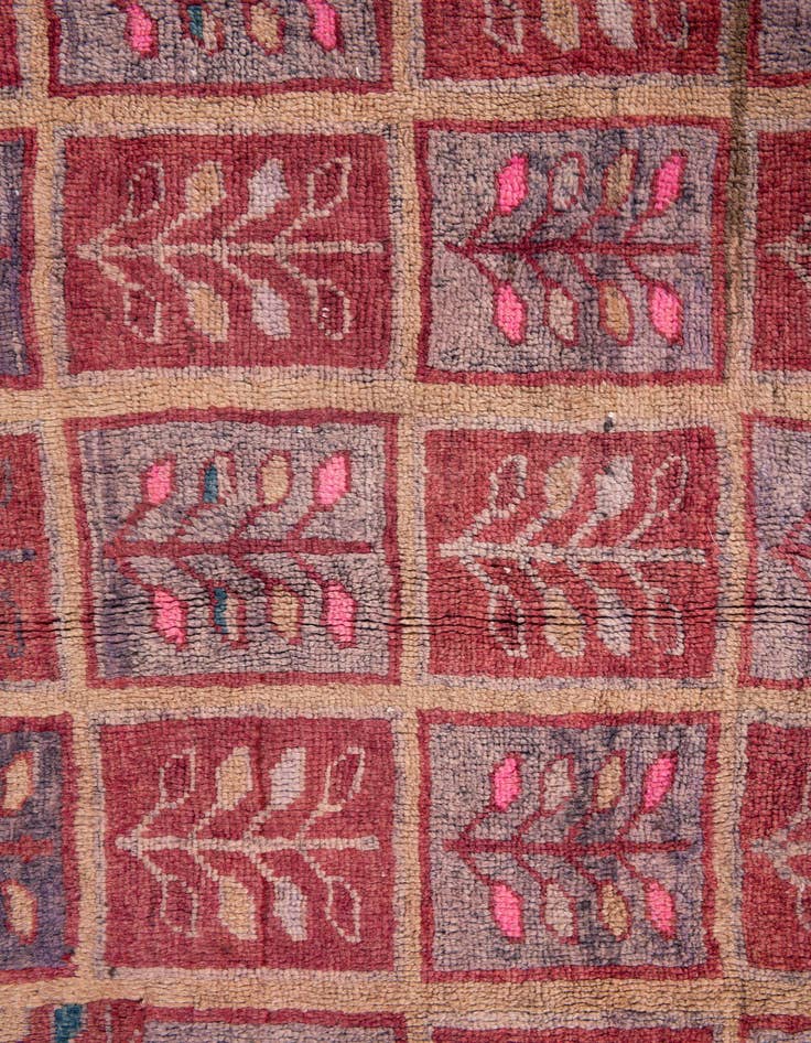 Detail image of  3' 4 x 4' 9  Hand Knotted Ultra Vintage Persian Wool Rug