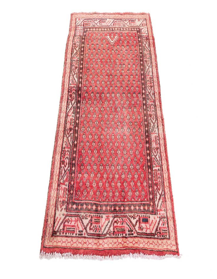 Detail image of  3' 6 x 5' 5  Hand Knotted Ultra Vintage Persian Wool Rug