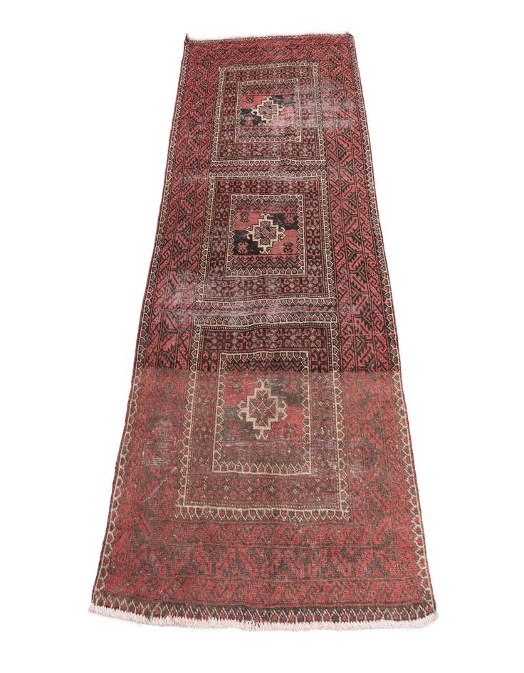 Detail image of  3' 9 x 6' 9  Hand Knotted Ultra Vintage Persian Wool Rug