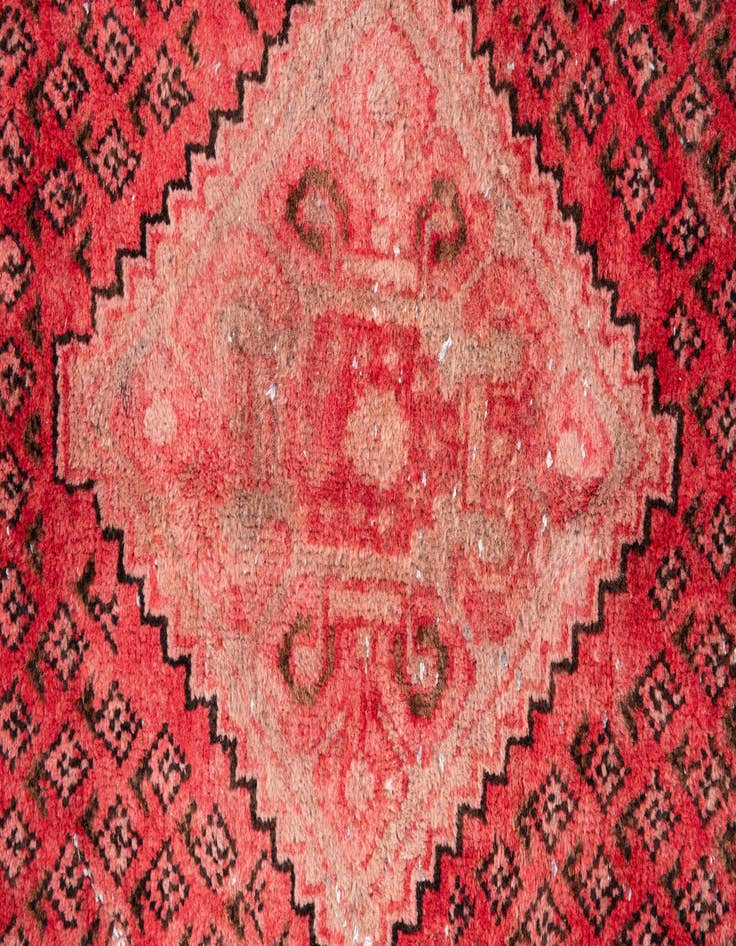 Detail image of  4' 3 x 5' 5  Hand Knotted Ultra Vintage Persian Wool Rug