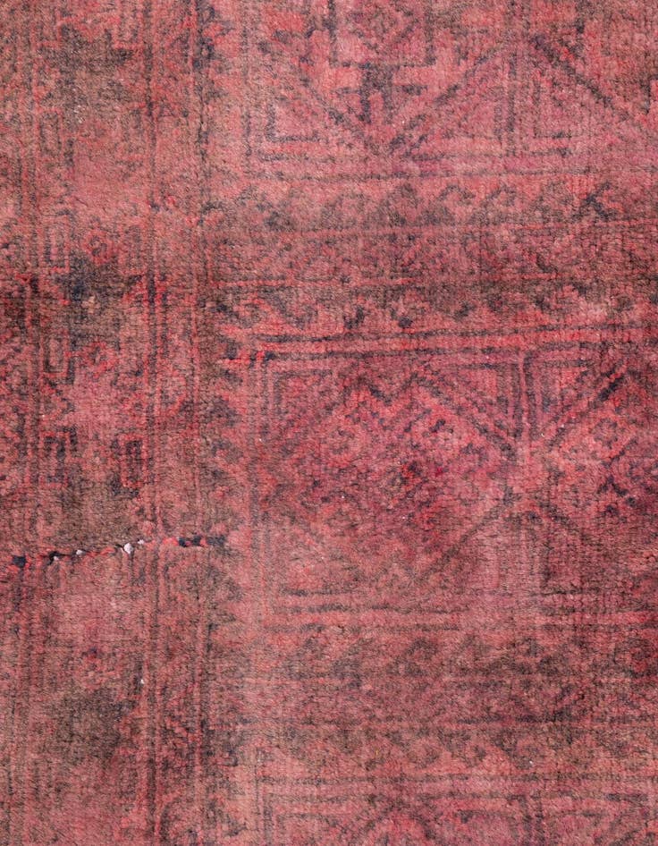 Detail image of  4' 3 x 5'  Hand Knotted Ultra Vintage Persian Wool Rug