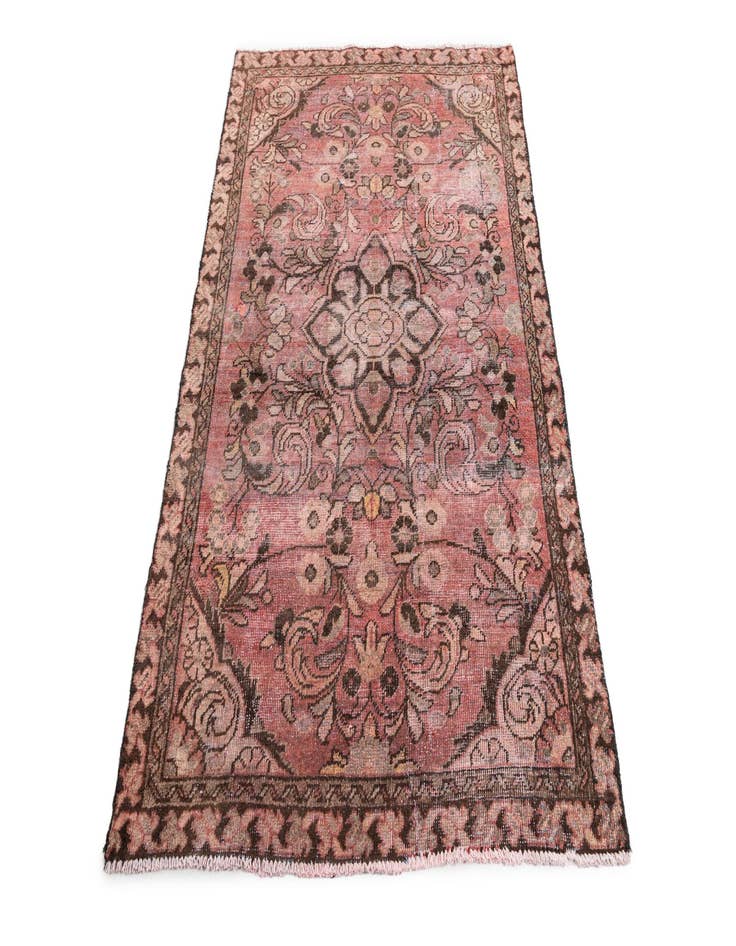 Detail image of  3' 9 x 5' 8  Hand Knotted Ultra Vintage Persian Wool Rug