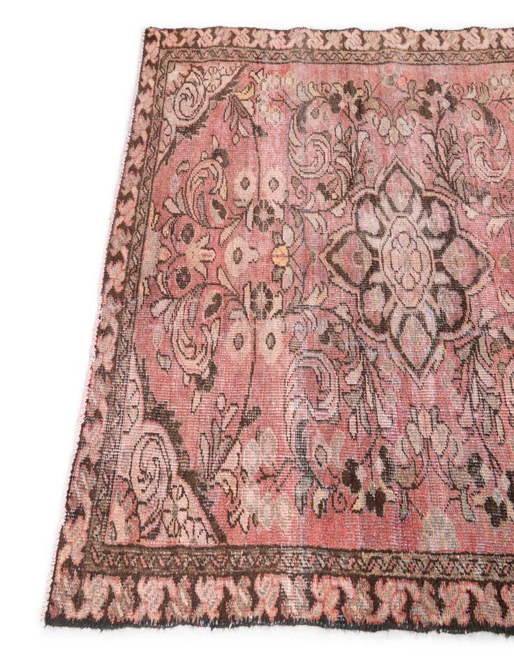 Detail image of  3' 9 x 5' 8  Hand Knotted Ultra Vintage Persian Wool Rug