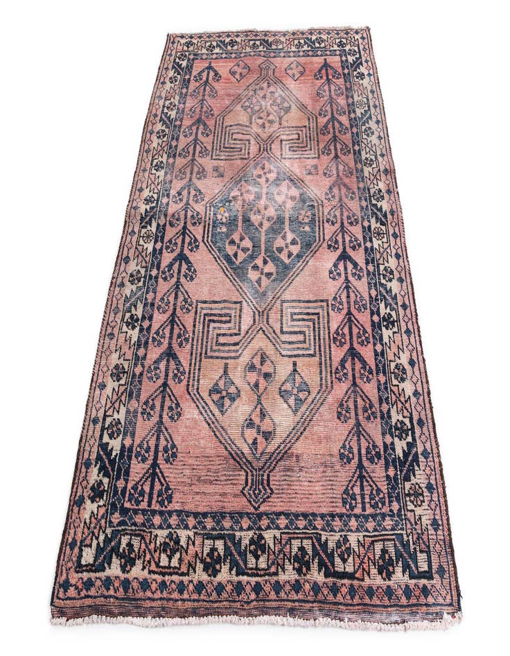 Detail image of  4' 8 x 6' 10  Hand Knotted Ultra Vintage Persian Wool Rug