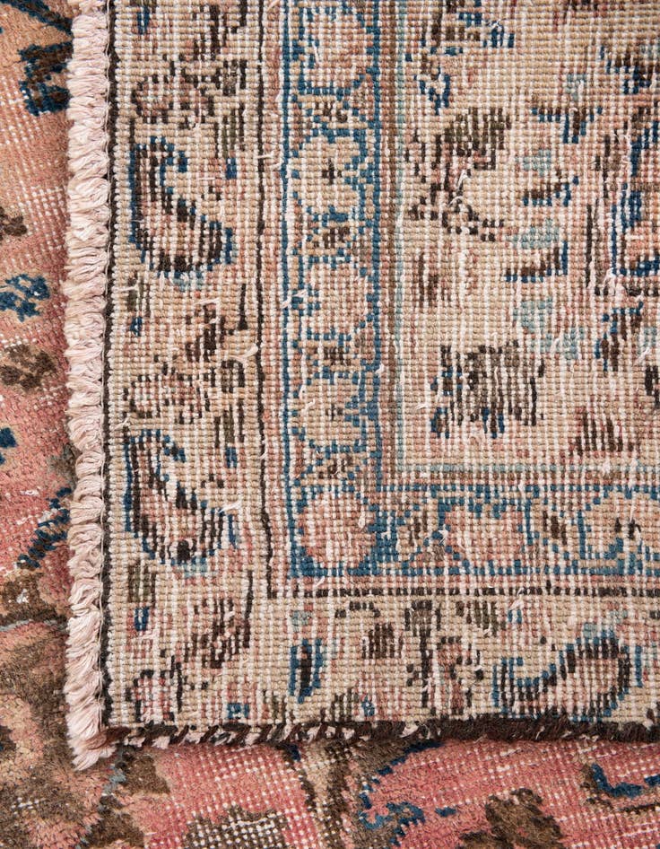 Detail image of  7' 4 x 10'  Hand Knotted Ultra Vintage Persian Wool Rug