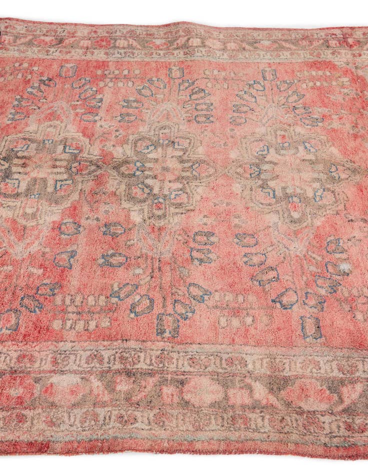 Detail image of  5' 3 x 9' 3  Hand Knotted Ultra Vintage Persian Wool Rug