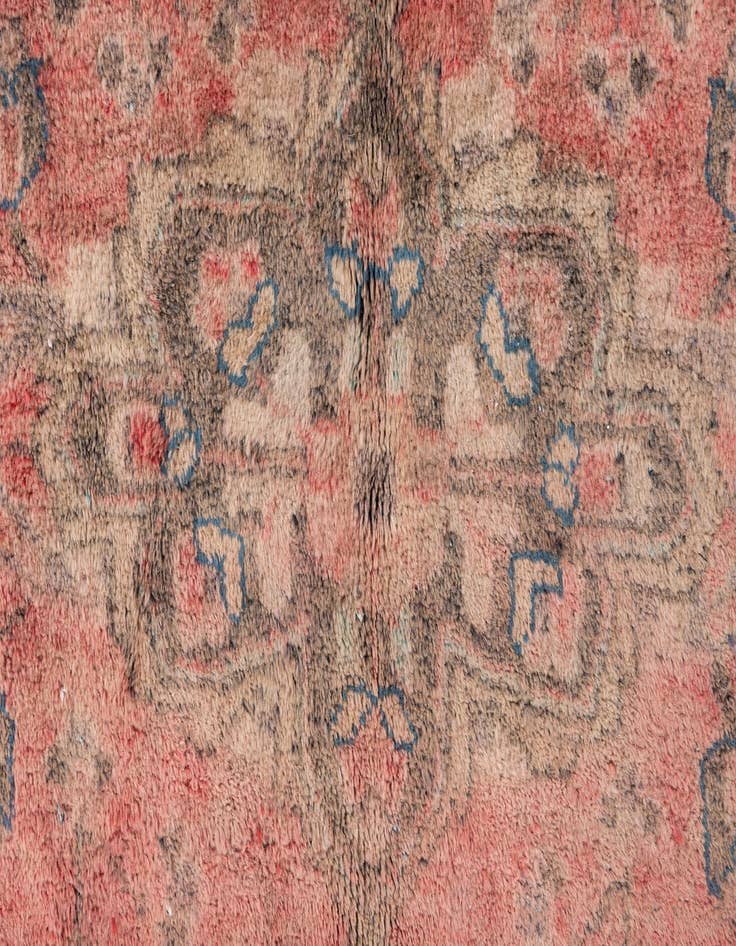 Detail image of  5' 3 x 9' 3  Hand Knotted Ultra Vintage Persian Wool Rug