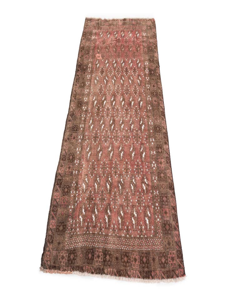 Detail image of  3' 4 x 6' 2  Hand Knotted Ultra Vintage Persian Wool Rug