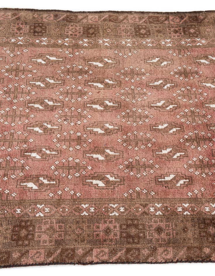 Detail image of  3' 4 x 6' 2  Hand Knotted Ultra Vintage Persian Wool Rug