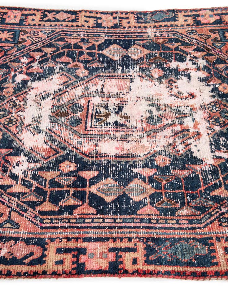 Detail image of  4' 2 x 6' 5  Hand Knotted Ultra Vintage Persian Wool Rug