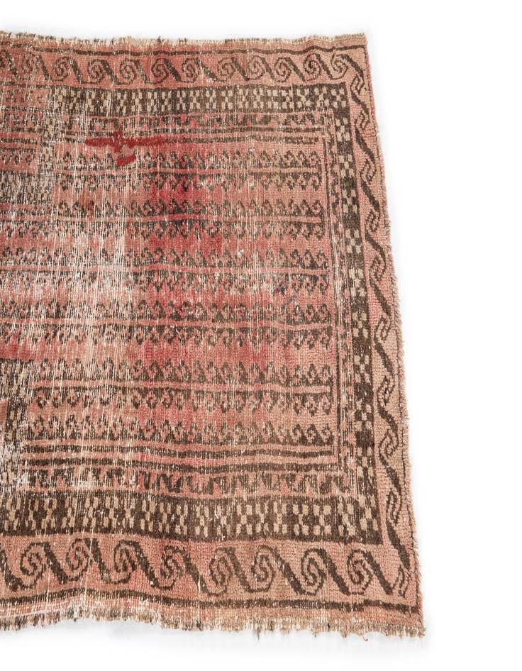 Detail image of  3' x 4' 7  Hand Knotted Ultra Vintage Persian Wool Rug