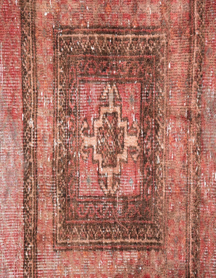 Detail image of  3' 6 x 6' 2  Hand Knotted Ultra Vintage Persian Wool Rug