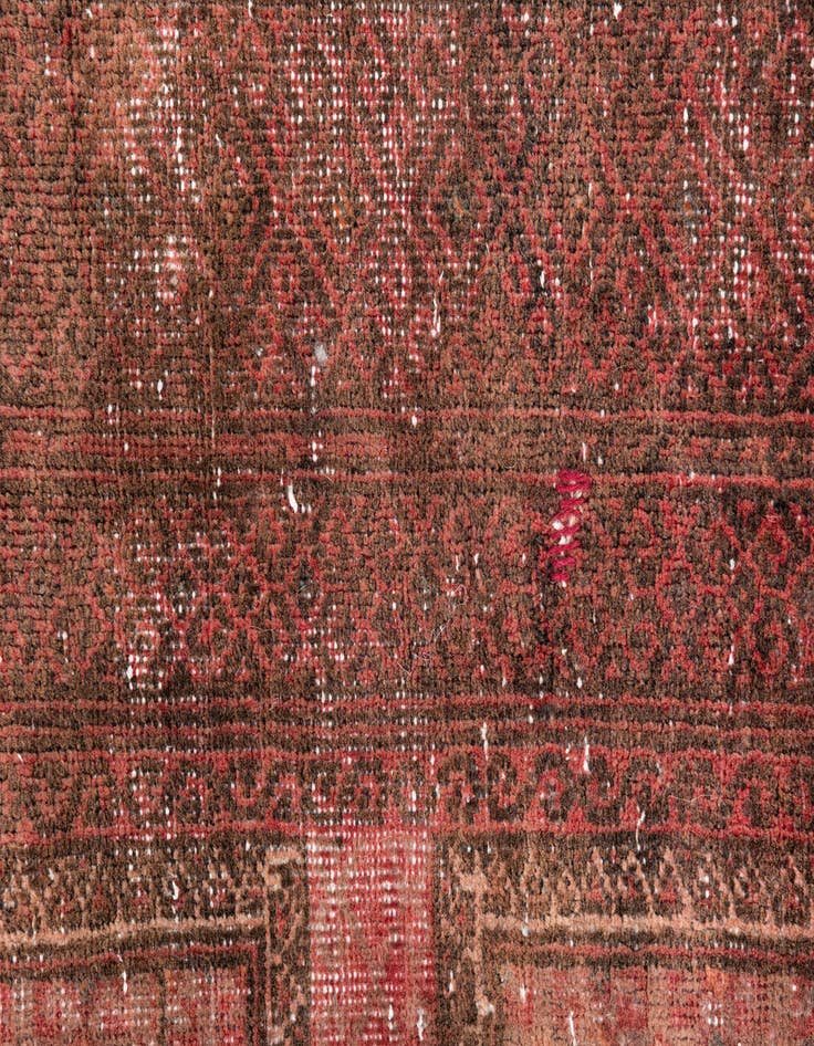 Detail image of  3' 6 x 6' 2  Hand Knotted Ultra Vintage Persian Wool Rug