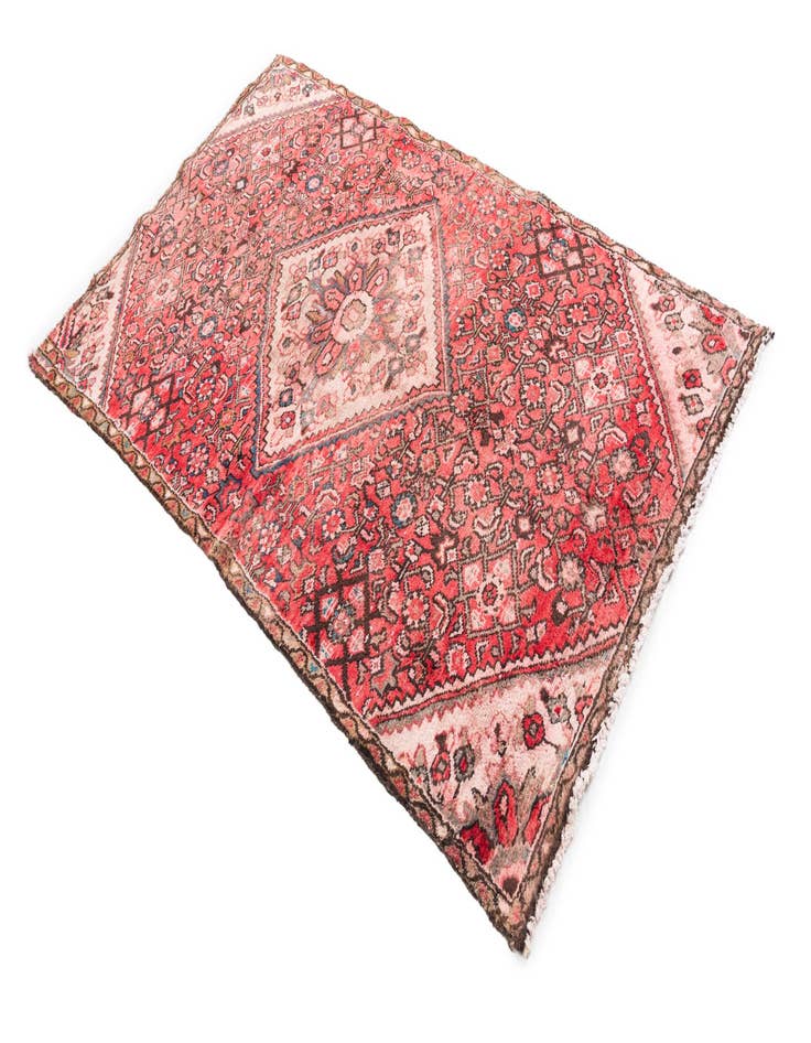 Detail image of  4' x 6' 7  Hand Knotted Ultra Vintage Persian Wool Rug