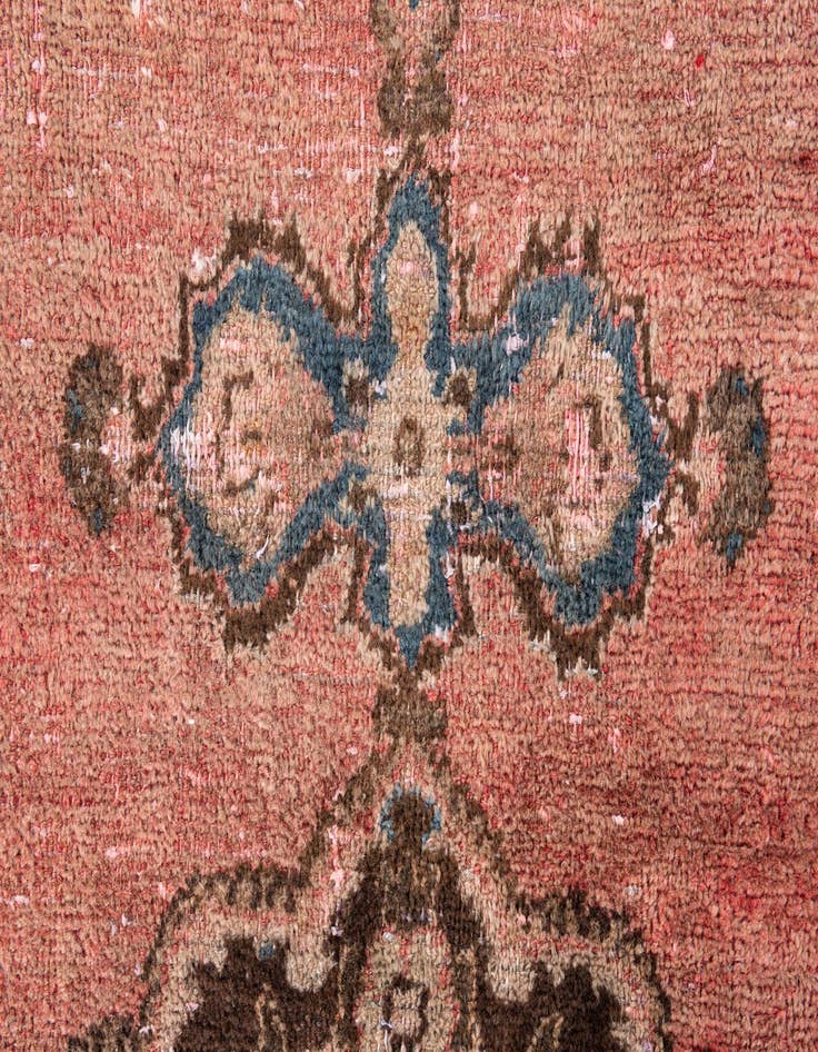 Detail image of  4' 1 x 5' 5  Hand Knotted Ultra Vintage Persian Wool Rug