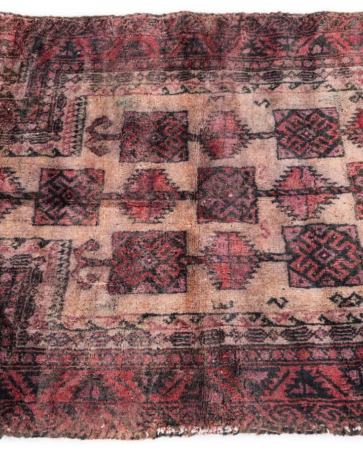 Detail image of  2' 9 x 3' 6  Hand Knotted Ultra Vintage Persian Wool Rug