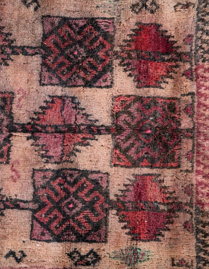 Detail image of  2' 9 x 3' 6  Hand Knotted Ultra Vintage Persian Wool Rug