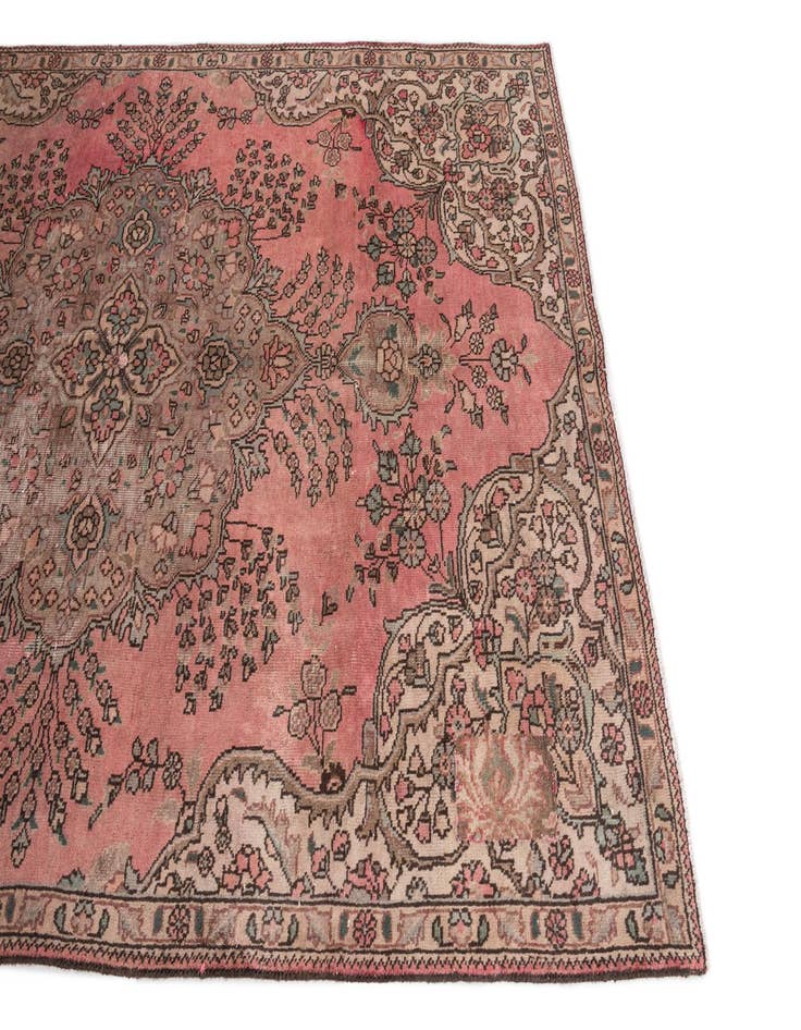 Detail image of  4' 10 x 7' 10  Hand Knotted Ultra Vintage Persian Wool Rug