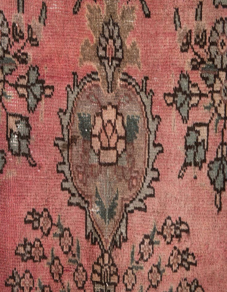 Detail image of  4' 10 x 7' 10  Hand Knotted Ultra Vintage Persian Wool Rug