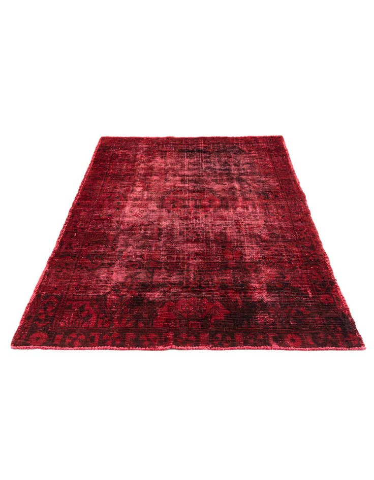 Detail image of  4' 5 x 6' 7  Hand Knotted Ultra Vintage Persian Wool Rug